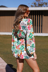 Fall Vacation Long Sleeve V Neck Romper